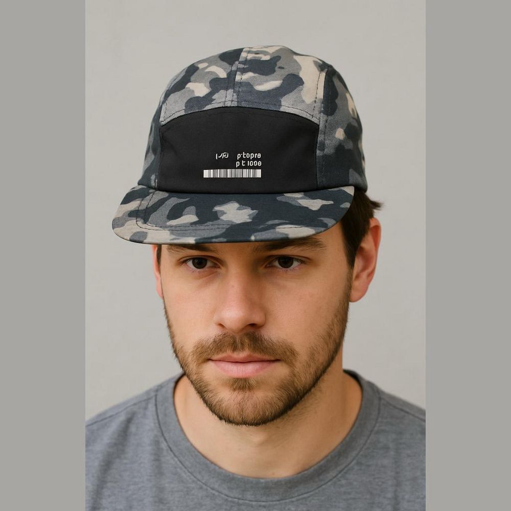 Camouflage 5 Panel Hat Adjustable